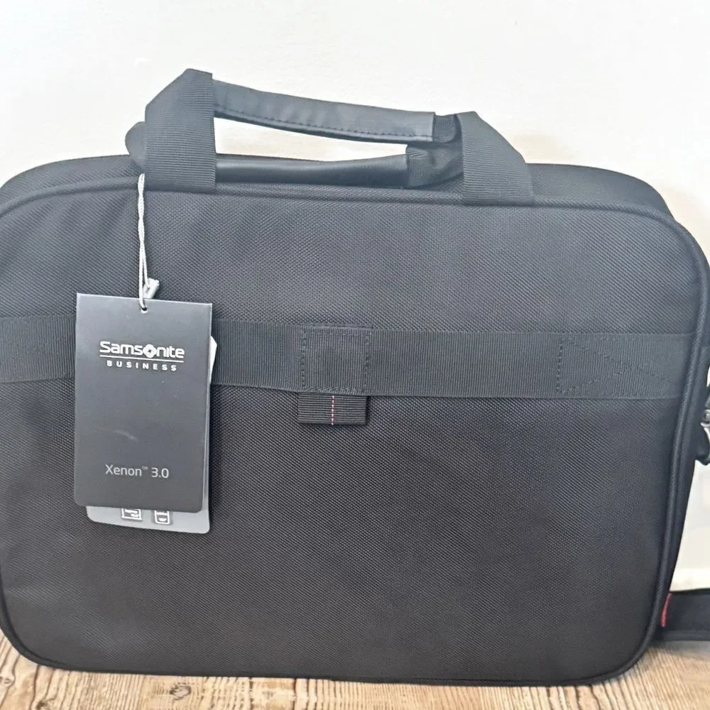 Samsonite luggage 3 Toploader Briefcase,, Polyester, Black, black